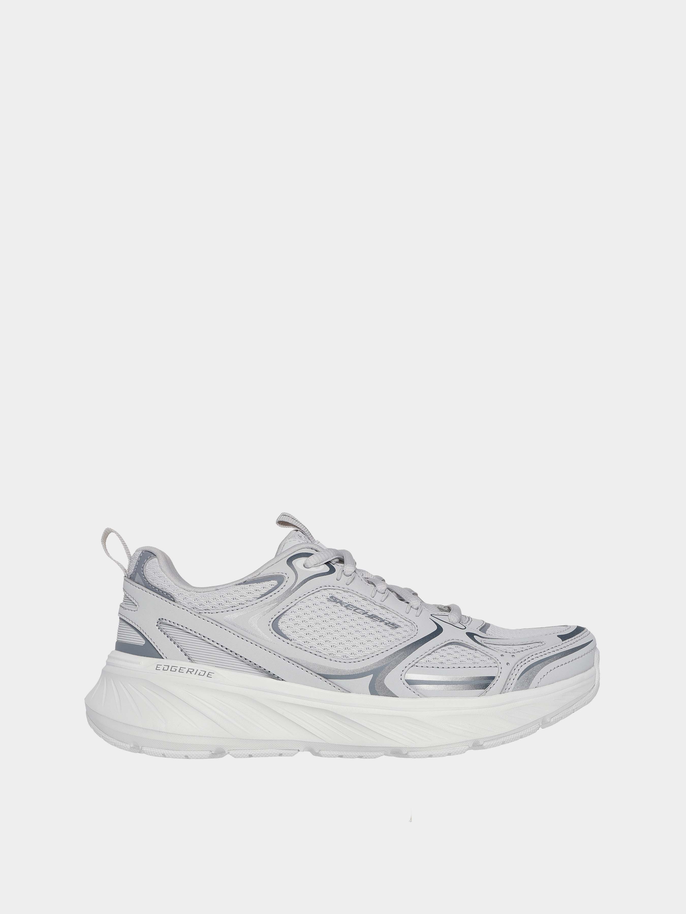 Жіночі Кросівки повсякденні Skechers EDGERIDE (KW9241) колір сірий, матеріал штучна шкіра/текстиль