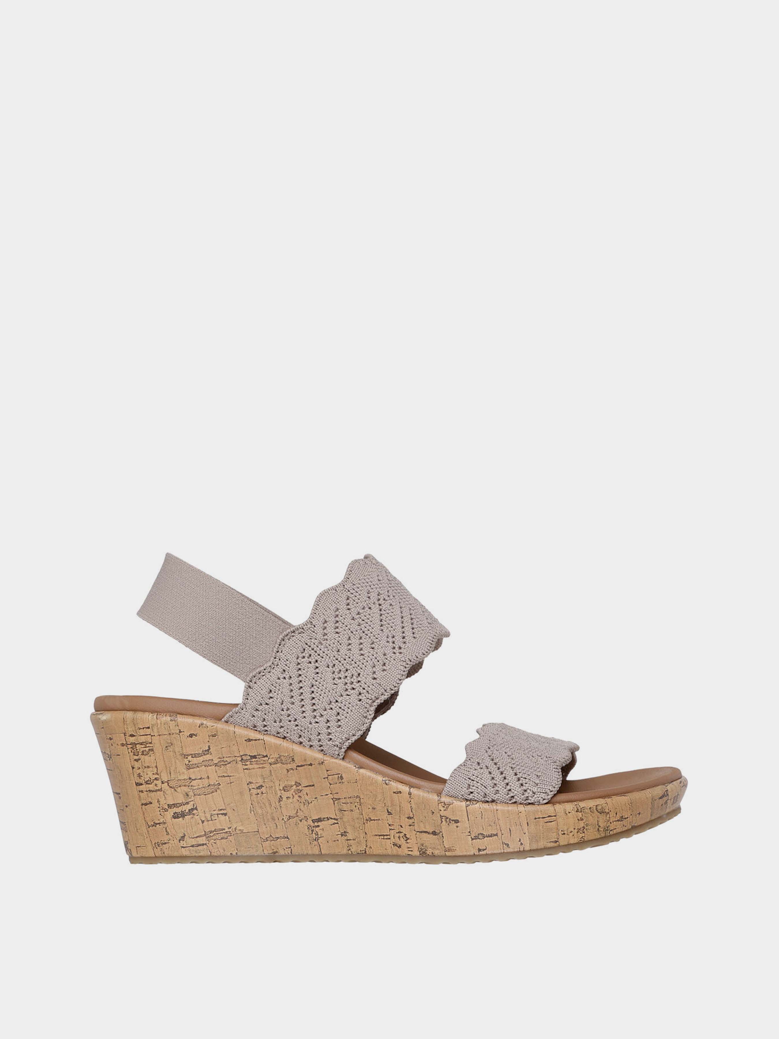 Жіночі Босоніжки Skechers BEVERLEE (KW9245) колір бежевий, матеріал текстиль Skechers - купити в Україні