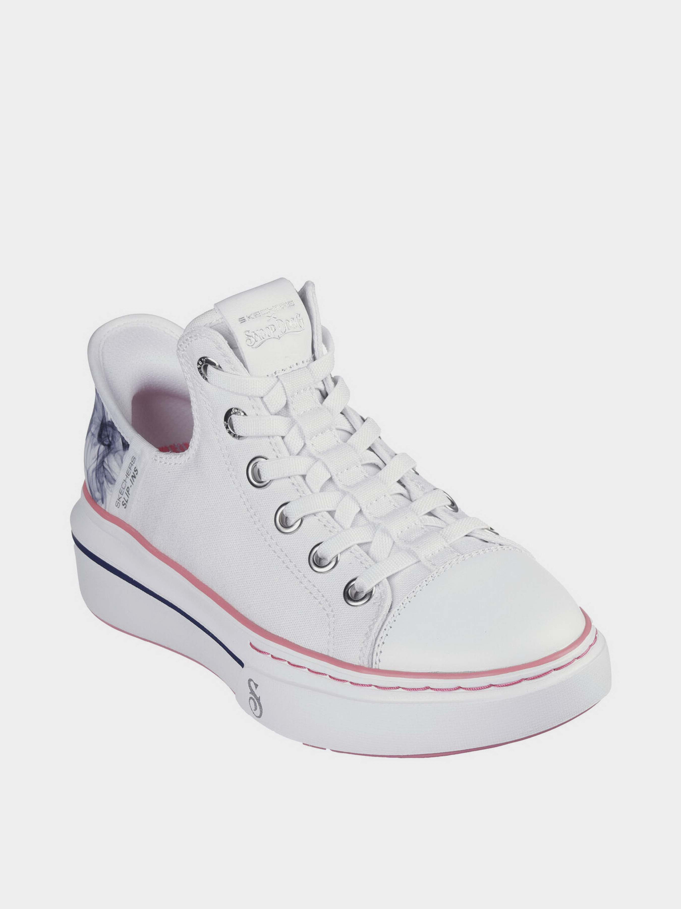 Кеды высокие Skechers Slip-ins: Snoop One - Boss Life Canvas модель 186000 WBLP Фото