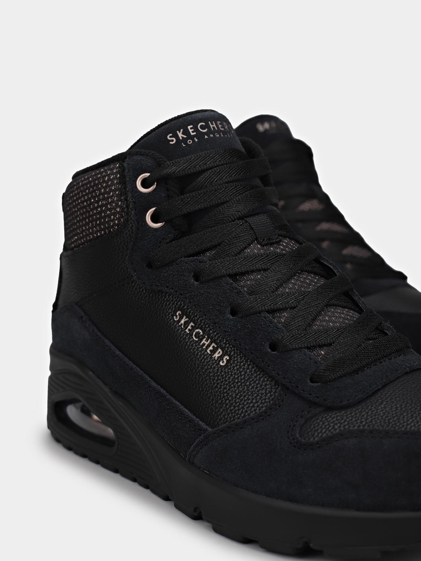 Ботинки Skechers UNO - Stacre Shine модель 177181 BBK Фото