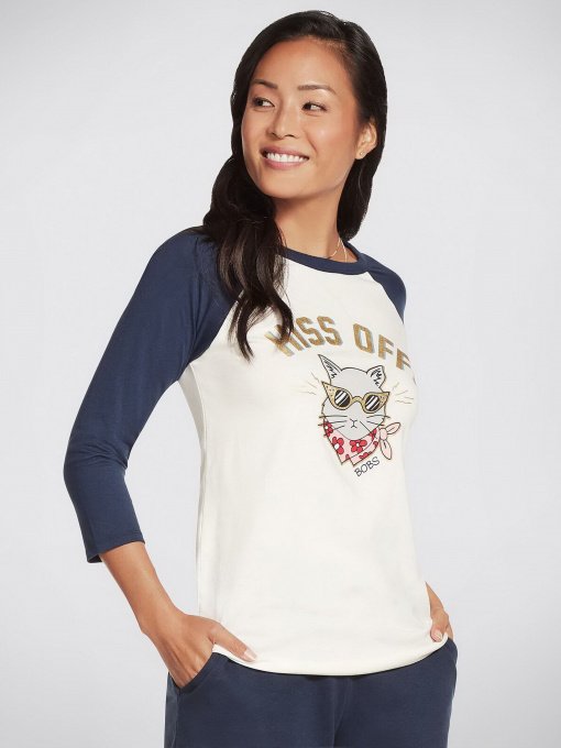 Футболка Skechers BOBS модель BW1LT78 NVY Фото