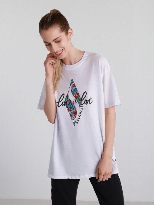 Футболка Skechers Skechers x JGoldcrown: Love is Love модель JWTS5 WHT Фото
