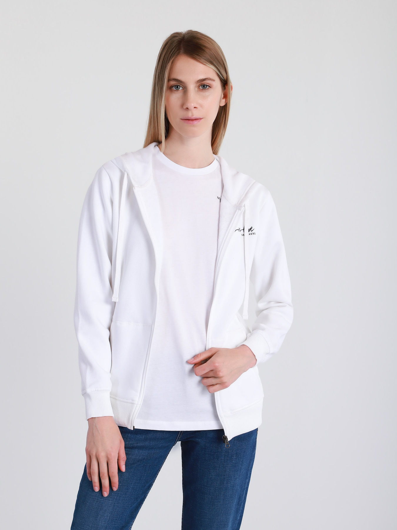 Кофта Skechers Skechers x JGoldcrown: Diamond Heart модель JWJA6 WHT Фото