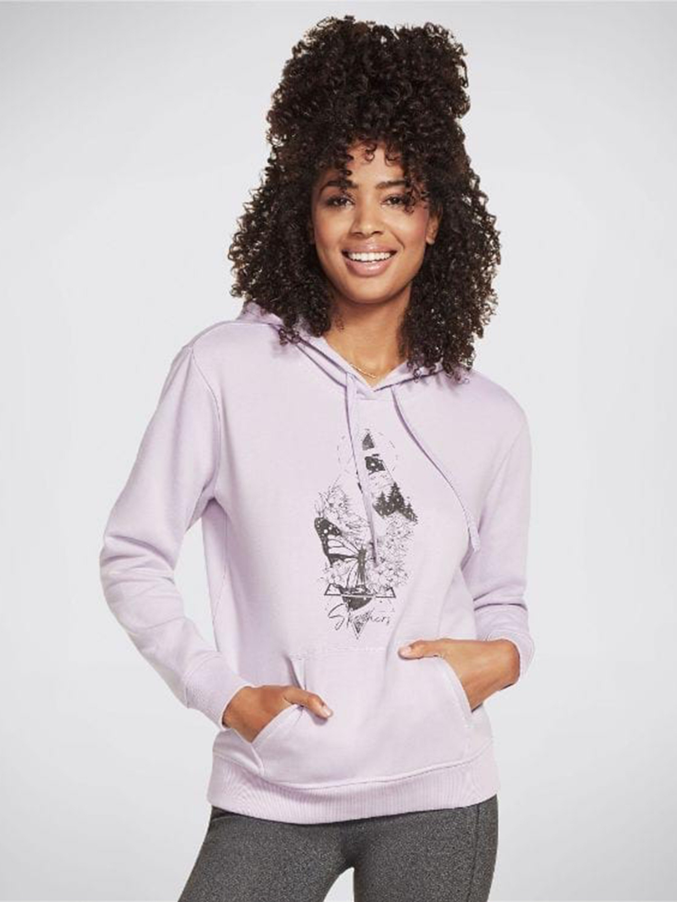 Худи Skechers Butterfly Diamond модель WHD45 LAV Фото