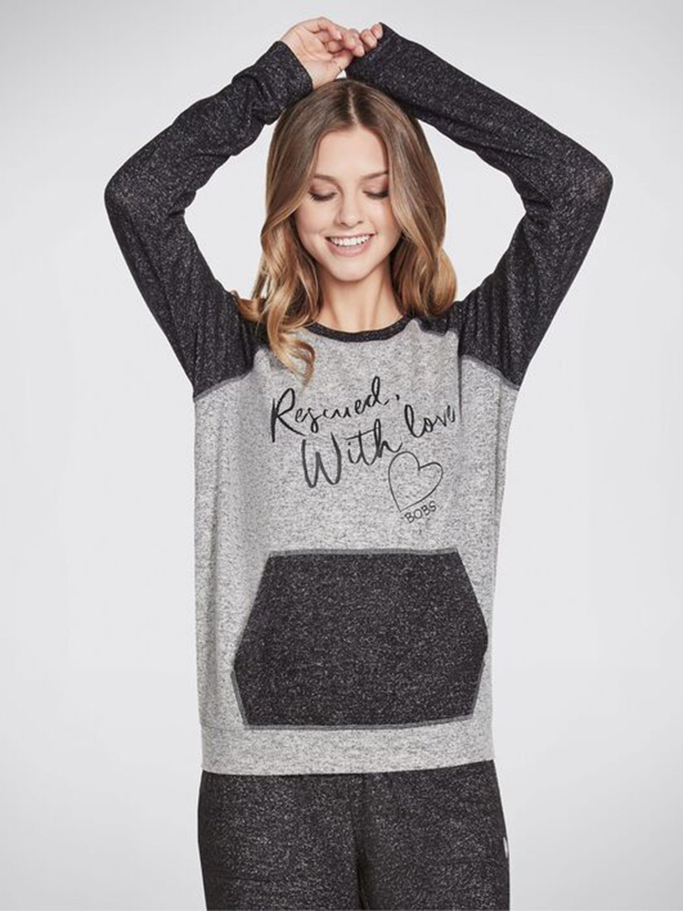 Реглан Skechers BOBS With Love модель BW3LT86 GRY Реглан Skechers BOBS With Love модель BW3LT86 GRY Фото