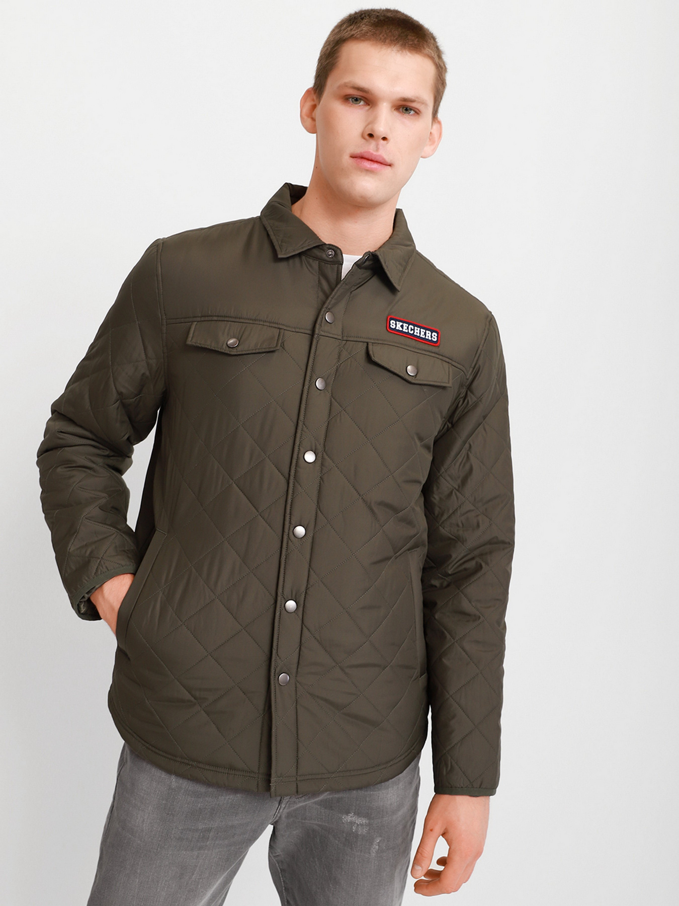 Демісезонна куртка Skechers CHILL OUT модель M4JA63 OLV Фото