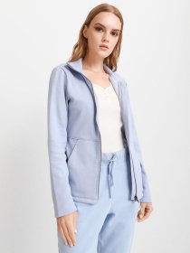 Кофта спортивная Skechers GOSNUGGLE JACKET модель W3JA235 BLPW Фото