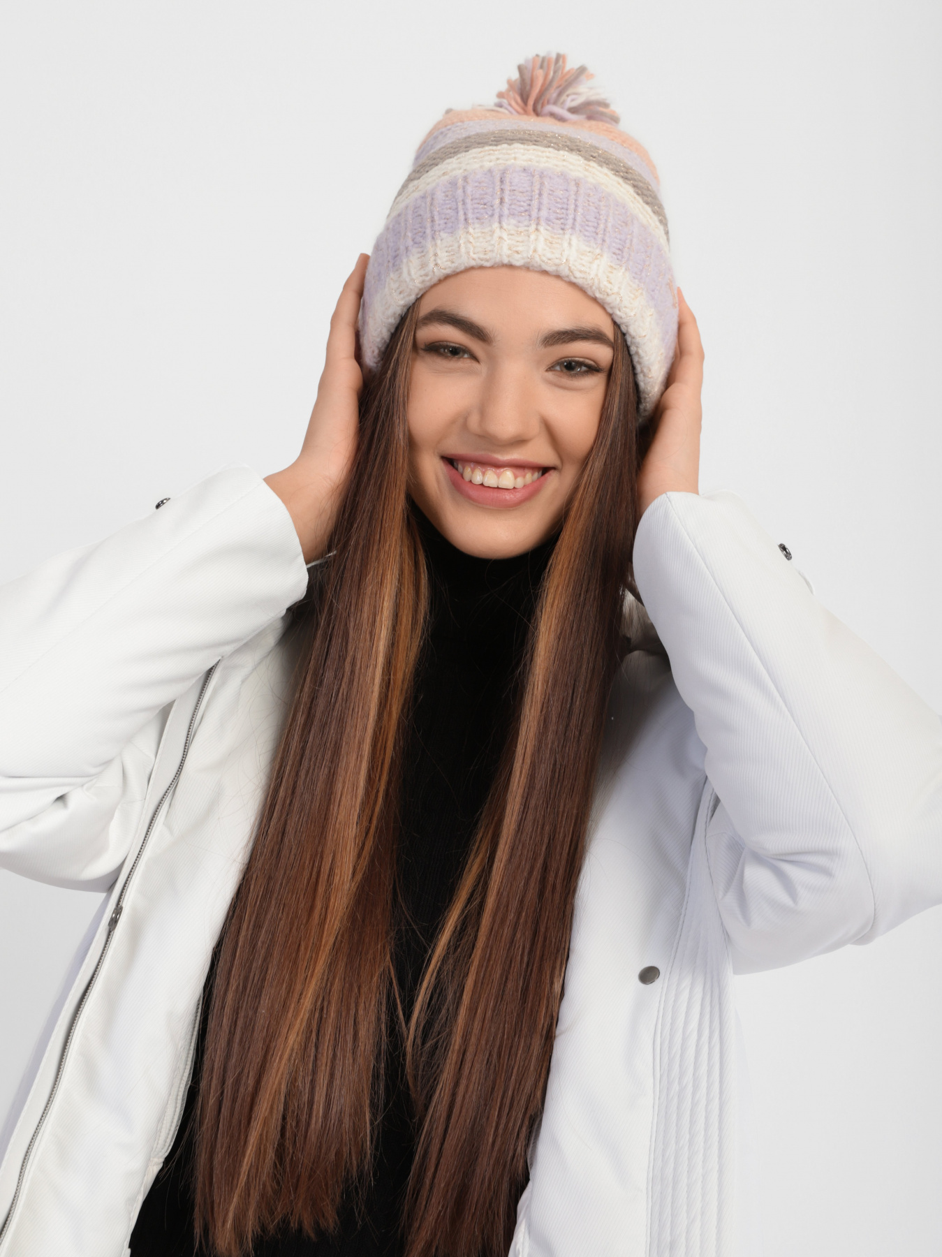 Шапка Skechers Multi Stripe Beanie Hat модель SLK1014MULTI Фото