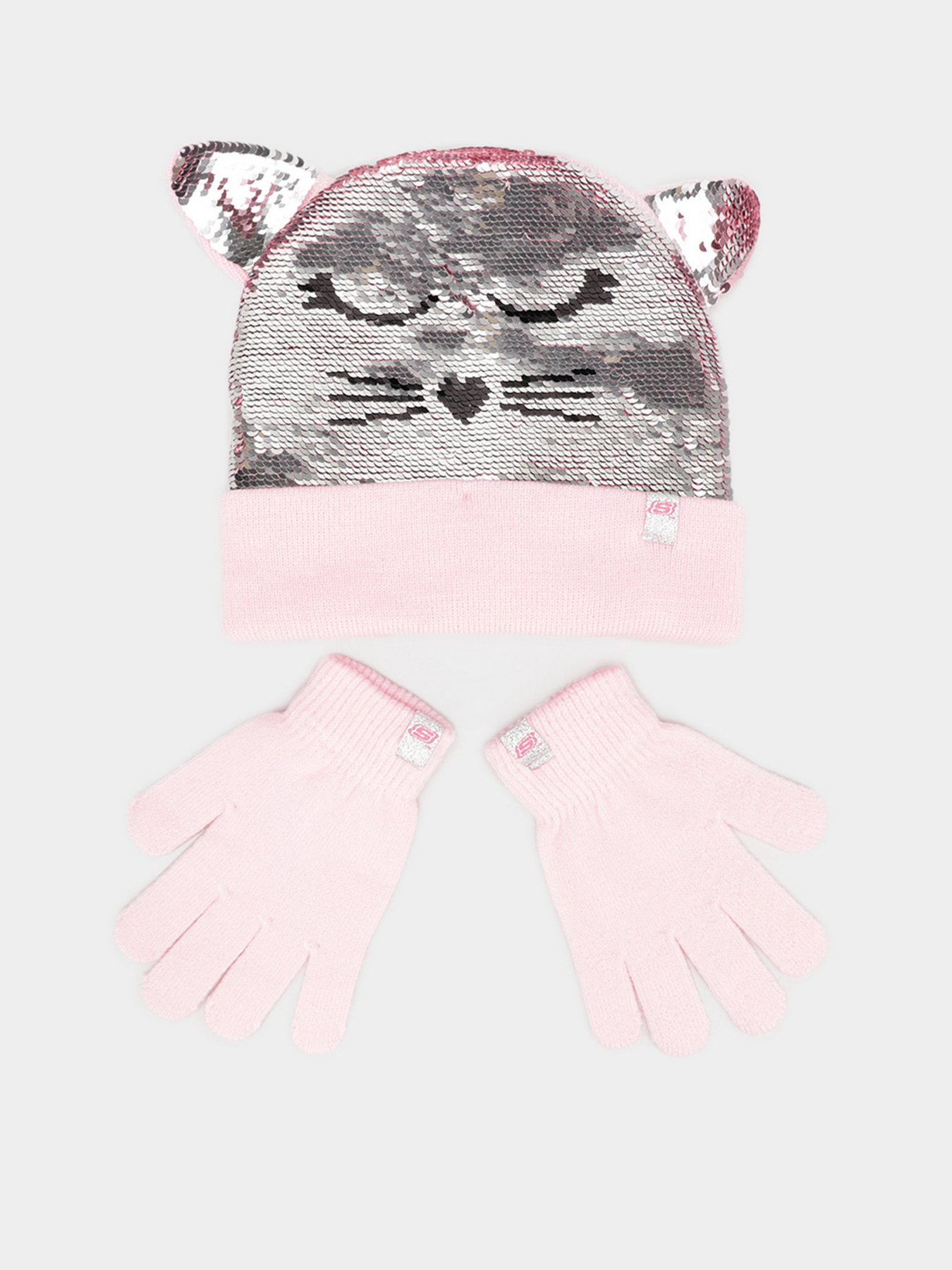 Шапка/перчатки Skechers Sequin Kitty модель SGK6040GRY Фото
