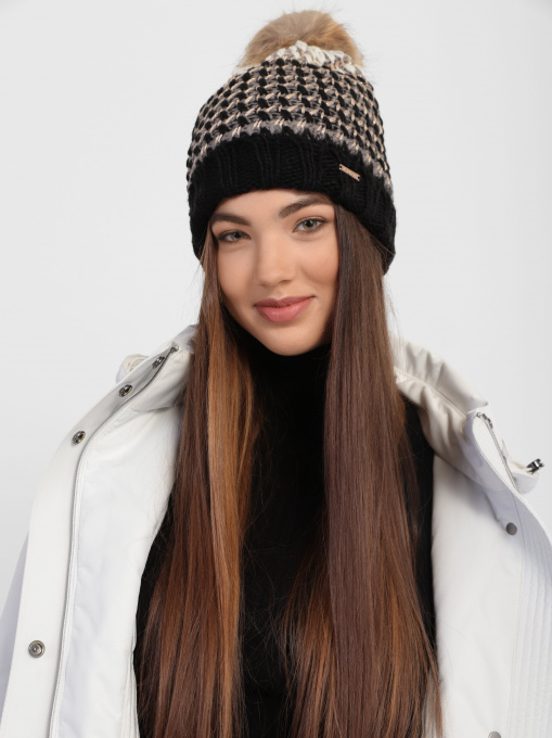 Шапка Skechers Metallic Yarn Beanie Hat модель SLK1043BLK Фото