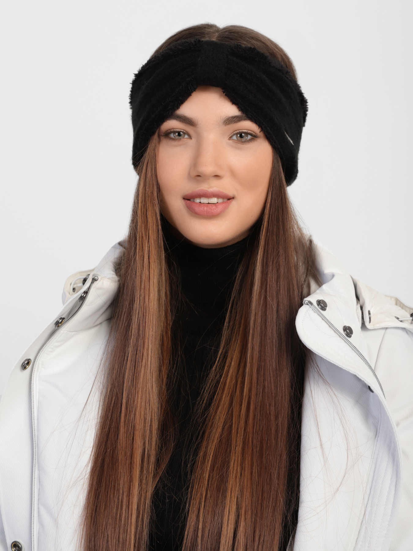 Пов'язка на голову Skechers Ribbed Knit Bow Headwrap модель SLK4011BLK Фото