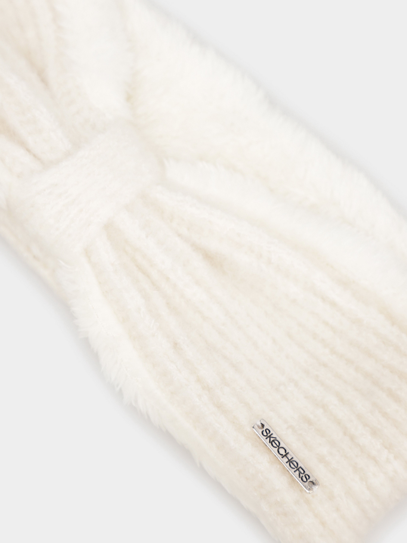 Повязка на голову Skechers Ribbed Knit Bow Headwrap модель SLK4011OFWT Фото