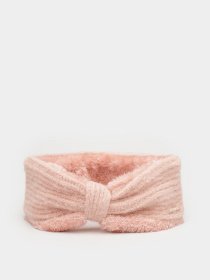 Повязка на голову Skechers Ribbed Knit Bow Headwrap модель SLK4011PNK Фото