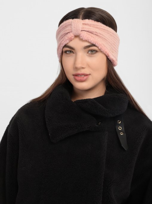 Повязка на голову Skechers Ribbed Knit Bow Headwrap модель SLK4011PNK Фото