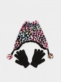 Шапка/перчатки Skechers Plush Leopard Hat Set модель SGC6022MULT Фото