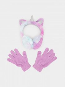 Шапка/рукавички Skechers Unicorn Earmuffs and Glove Set модель SGC6003PRMT Фото
