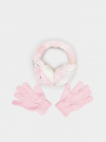 Шапка/перчатки Skechers Unicorn Tiedye Earmuffs and Glove Set модель SGC6016PNK Фото