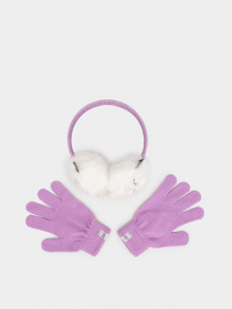 Шапка/перчатки Skechers Kitty Earmuffs and Gloves Set модель SGC6014PRMT Фото