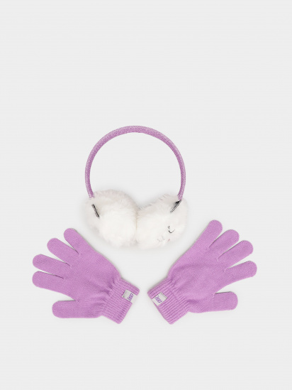 Шапка/рукавички Skechers Kitty Earmuffs and Gloves Set модель SGC6014PRMT — фото - INTERTOP