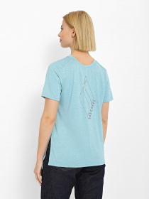Футболка Skechers GoDri Diamond Blissful Tee модель W1TS327 TURQ Фото