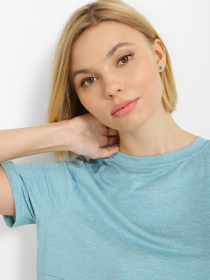 Футболка Skechers GoDri Diamond Blissful Tee модель W1TS327 TURQ Фото