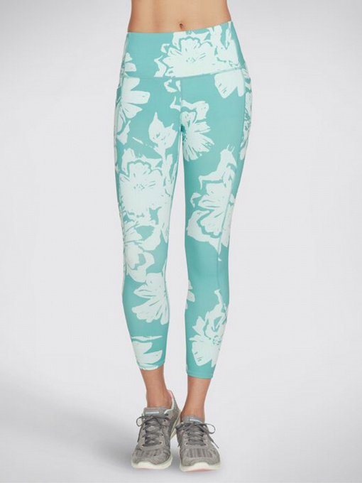 Легінси спортивні Skechers Apparel GOwalk™ Ink Leaf модель W03LG182 TURQ Фото