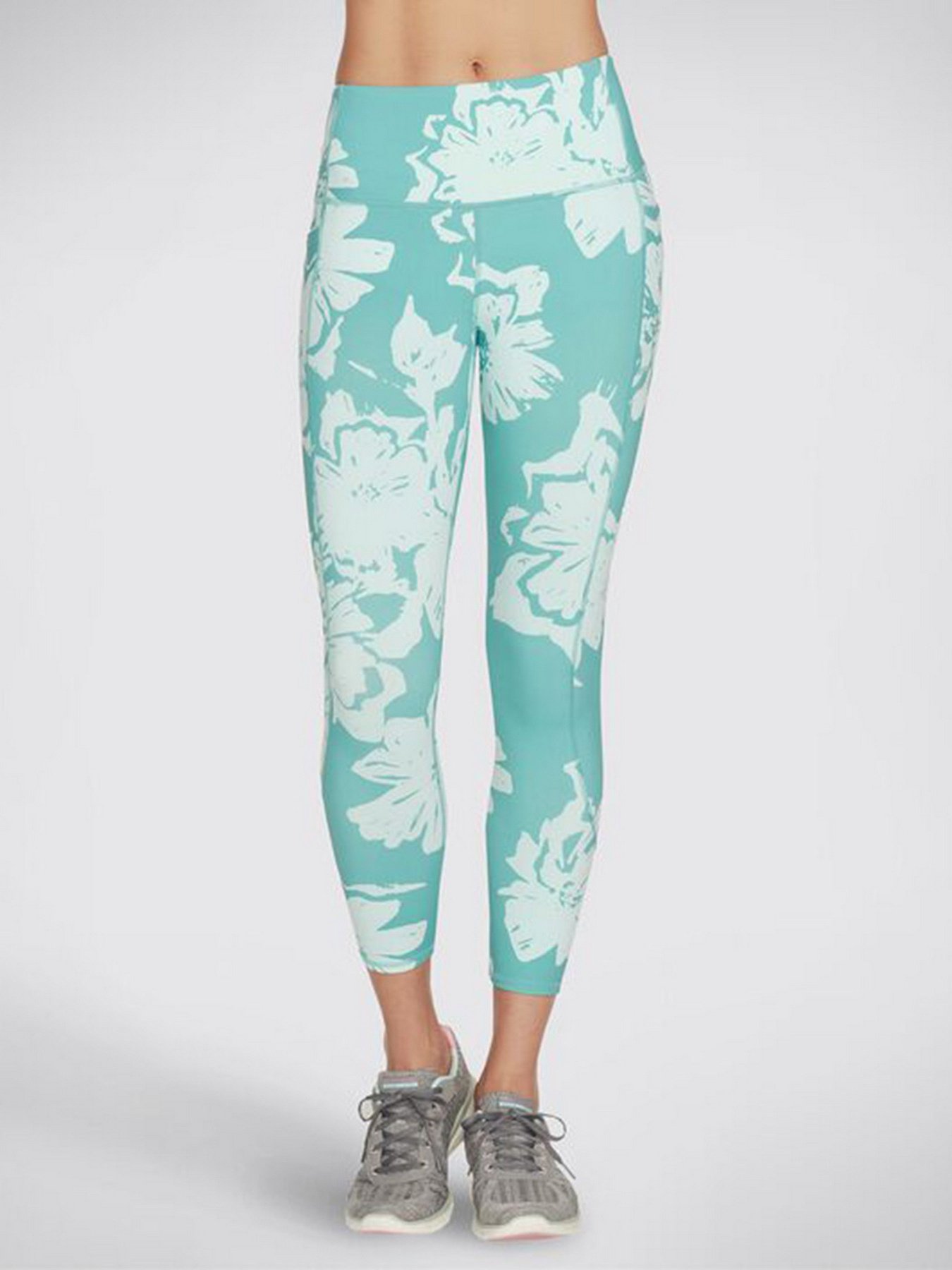 Спортивні леггінси Skechers Apparel GOwalk™ Ink Leaf модель W03LG182 TURQ Фото