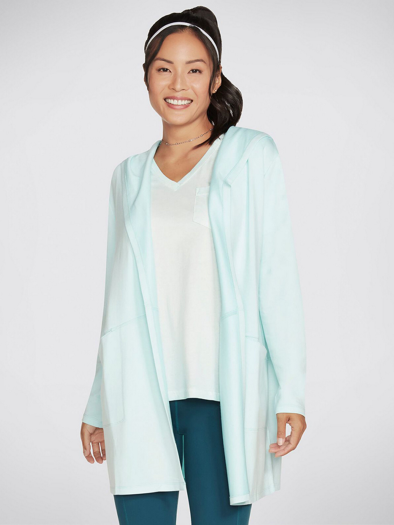 Кардиган Skechers SKECHLUXE Restful модель W03JA82 AQUA Кардиган Skechers SKECHLUXE Restful модель W03JA82 AQUA Фото