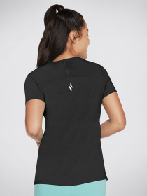 Футболка спортивная Skechers GO WALK Wear™ Motion Stripe Strand модель W1TS334 BLK Фото