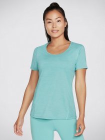 Спортивна футболка Skechers GO WALK Wear™ Motion Stripe Strand модель W1TS334 TURQ Фото