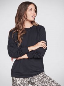 Свитшот Skechers  SKECHLUXE Restful Crew модель WLT181 BLK Фото