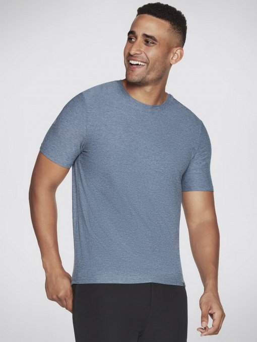 Футболка спортивная Skechers GO DRI All Day модель MTS360 BLGY Фото