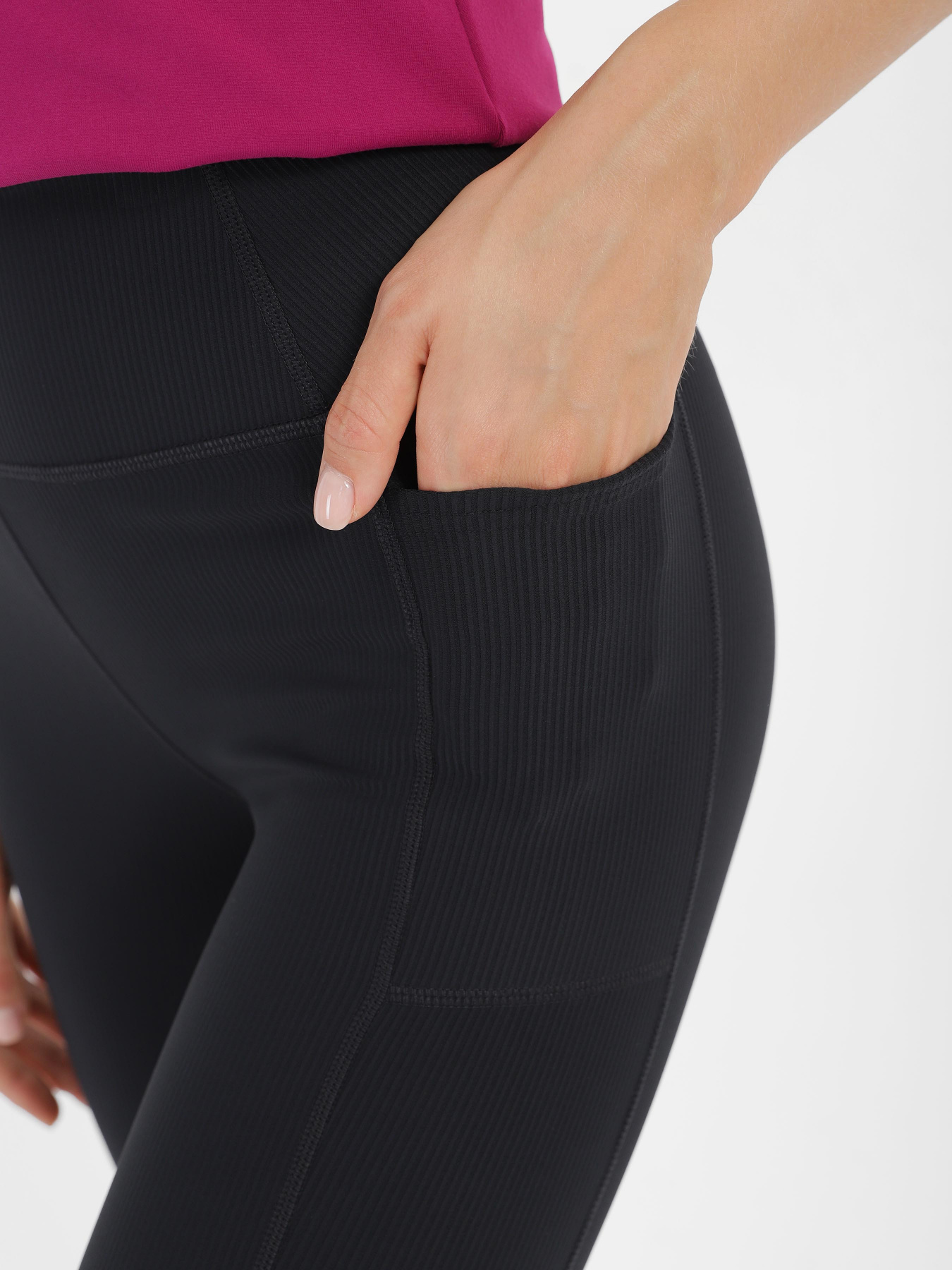 Леггинсы спортивные Skechers GO Flex Rib модель LG2 BLK Фото