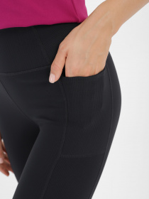 Леггинсы спортивные Skechers GO Flex Rib модель LG2 BLK Фото