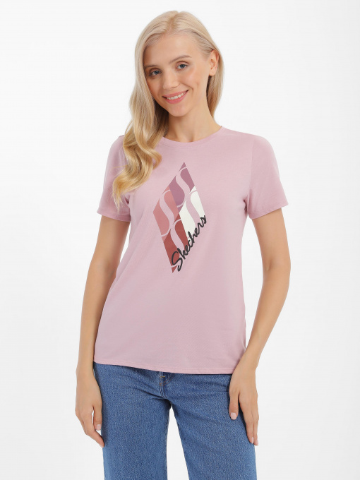 Футболка спортивная Skechers Diamonds модель TS7 PKLV Фото