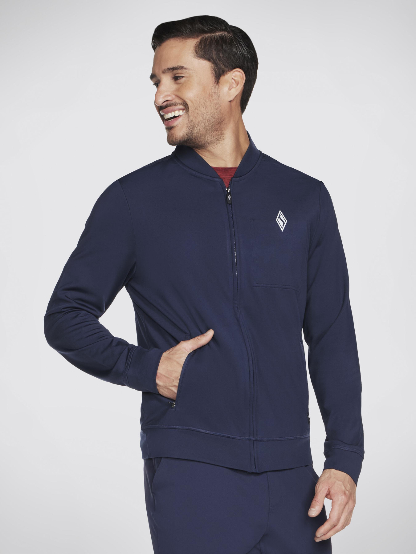 Кофта Skechers Hoodless ULTRA GO модель M3JA212 DKNV Кофта Skechers Hoodless ULTRA GO модель M3JA212 DKNV Фото