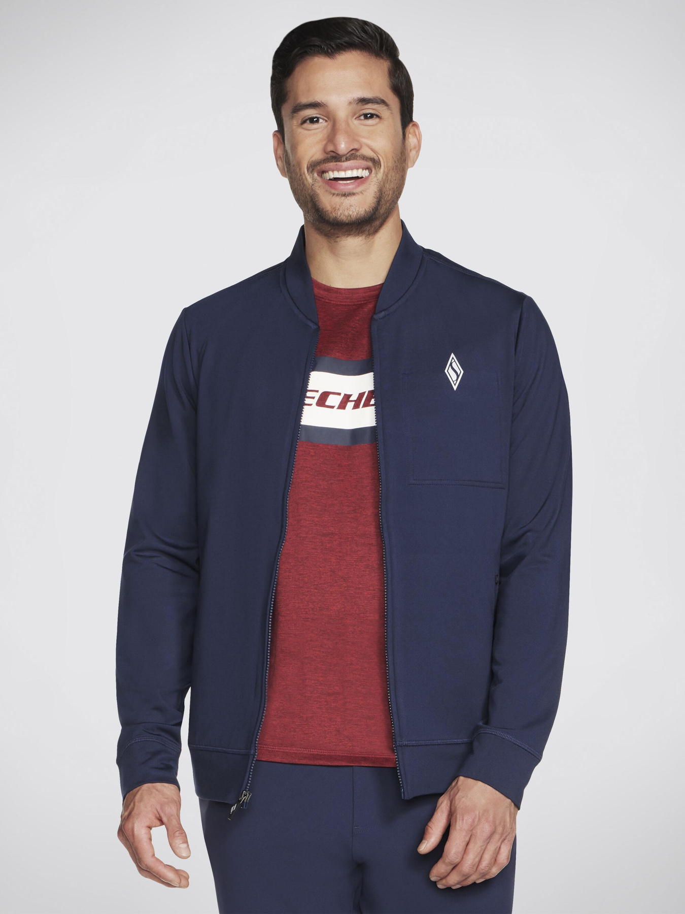 Кофта Skechers Hoodless ULTRA GO модель M3JA212 DKNV Кофта Skechers Hoodless ULTRA GO модель M3JA212 DKNV Фото