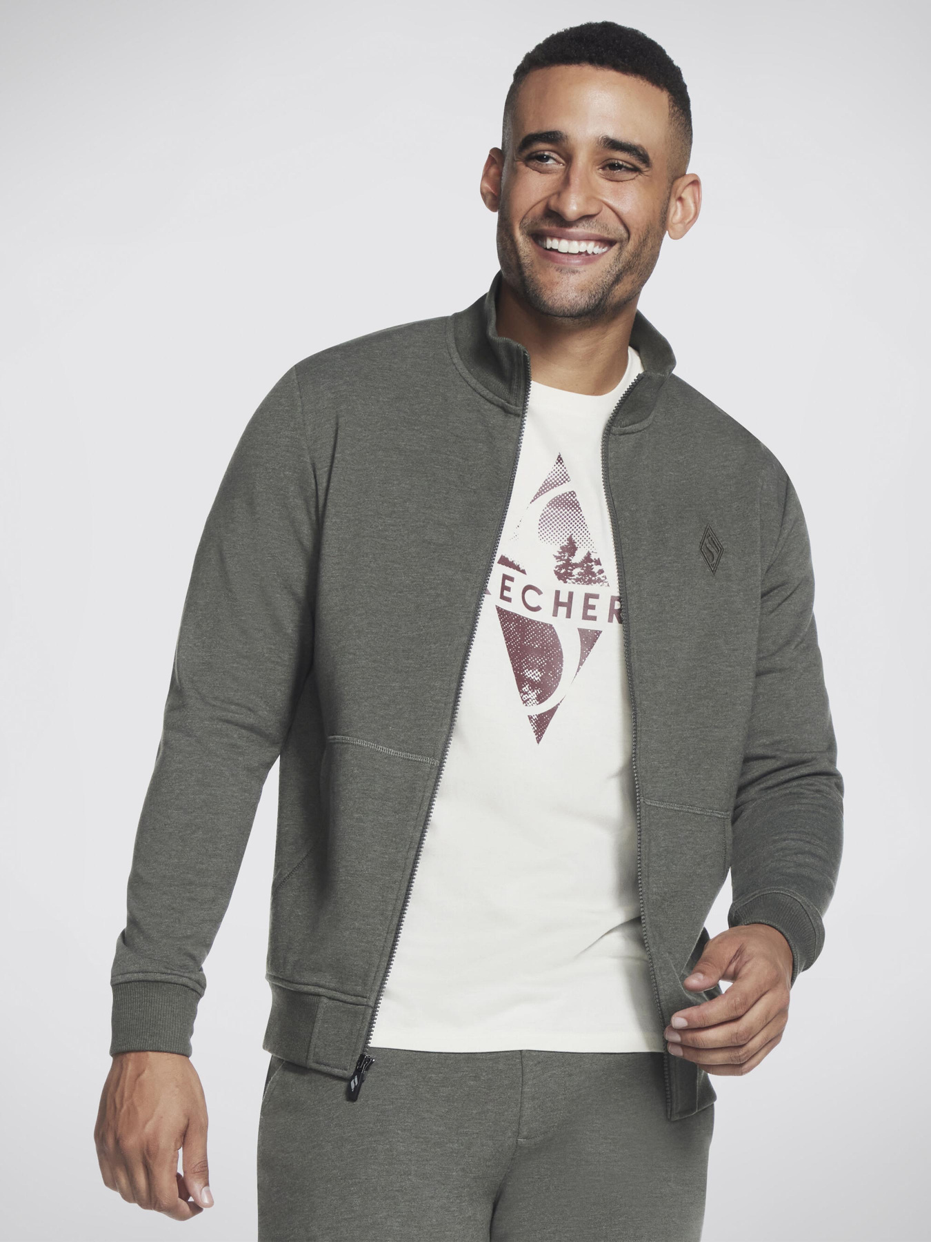 Кофта Skechers GO Walk Everywhere модель M3JA195 OLV Фото