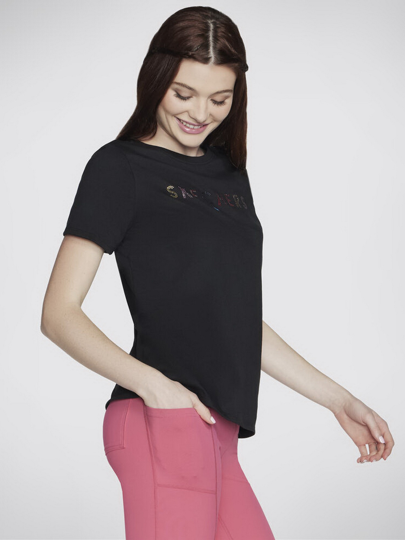 Футболка Skechers Shine Tee модель TS40 BLK Фото