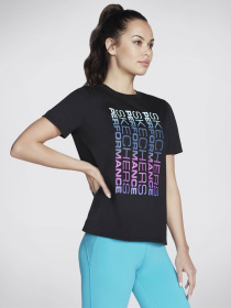 Футболка Skechers Vibrant Glow модель TS129 BLK Фото