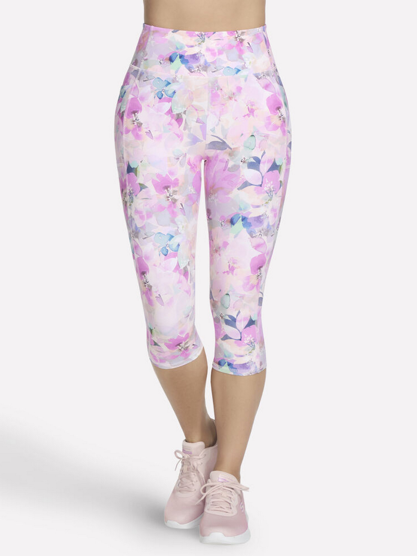 Леггинсы Skechers Go Walk Seascape Floral Zip модель CP4 CRMT Фото