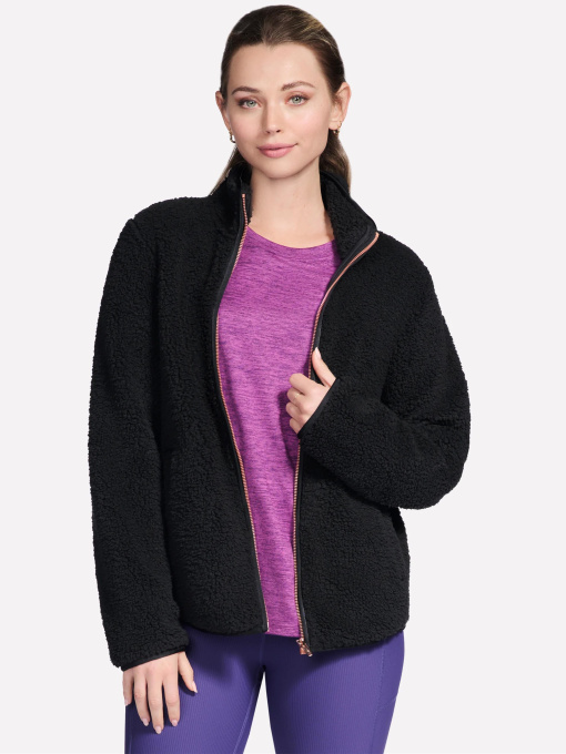 Худи и свитшоты Skechers SKECH-SHERPA TUNIC JACKET модель JA218 BLK Фото