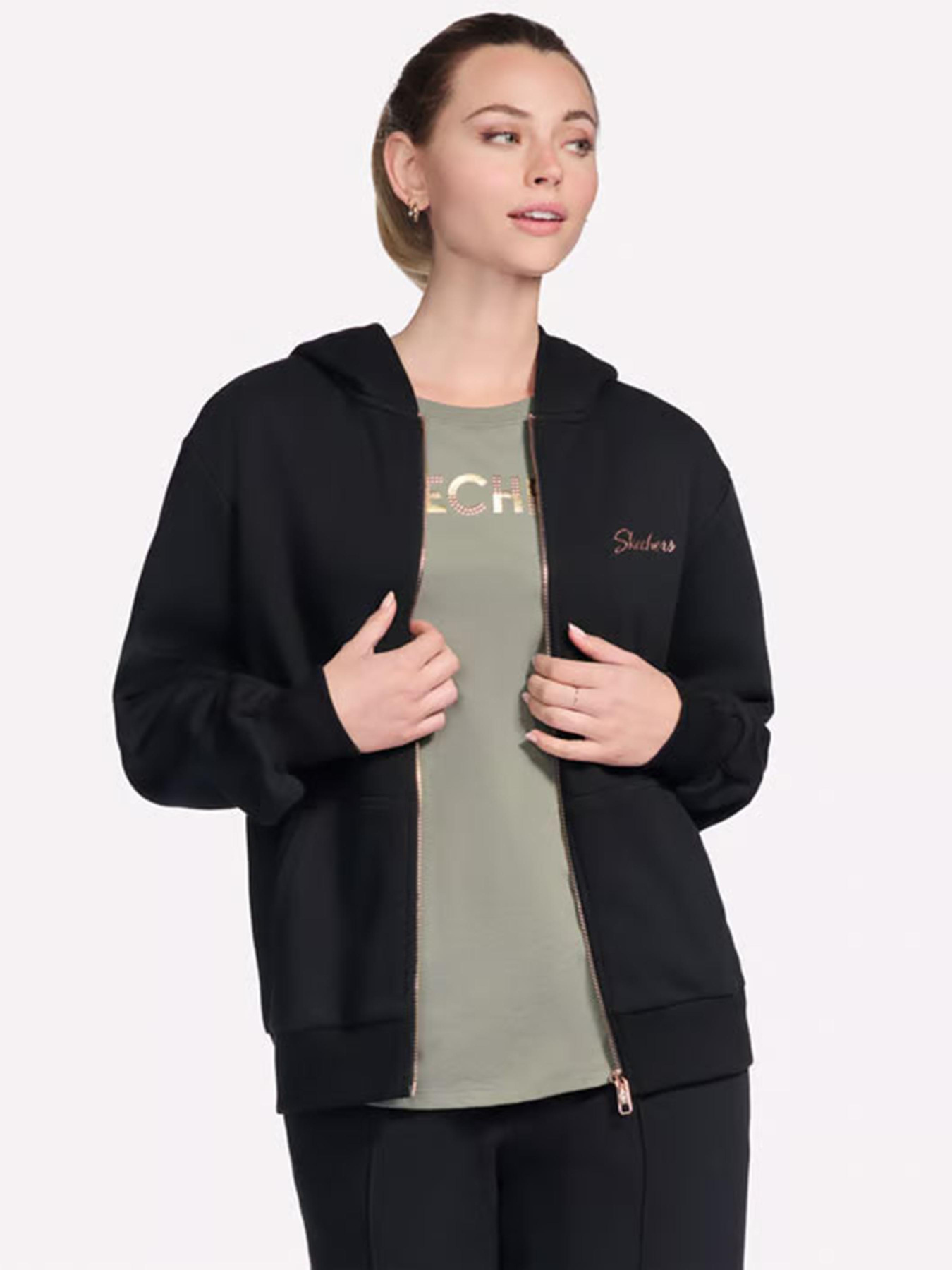 Кофта спортивна Skechers Skech Sweats Signature Модель JA286 BLK Фото