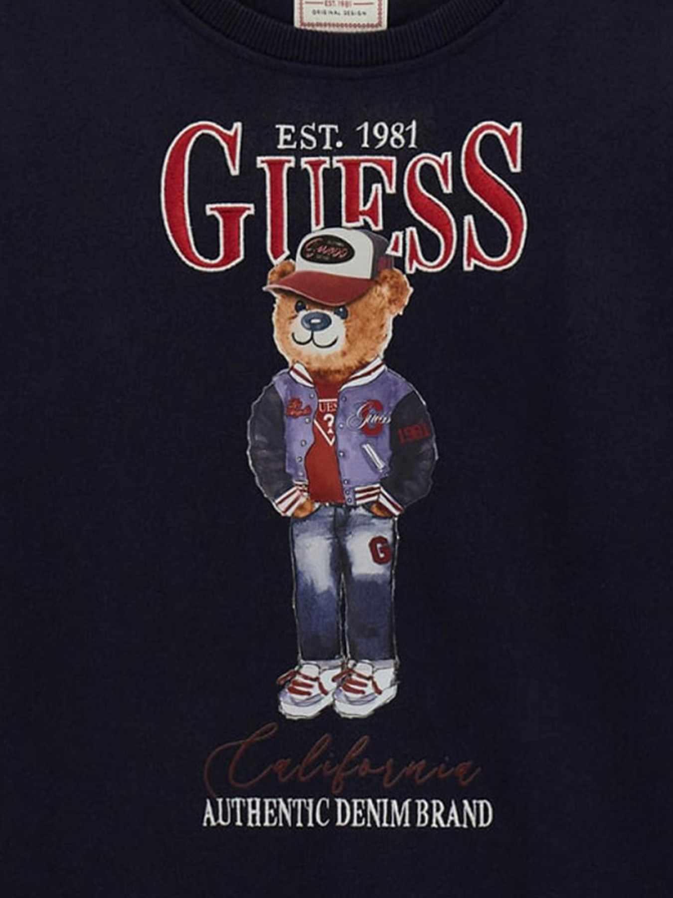 Детский темно-синий свитшот Guеss Kids модель L5YQ21.KAD74;G7V2 Фото