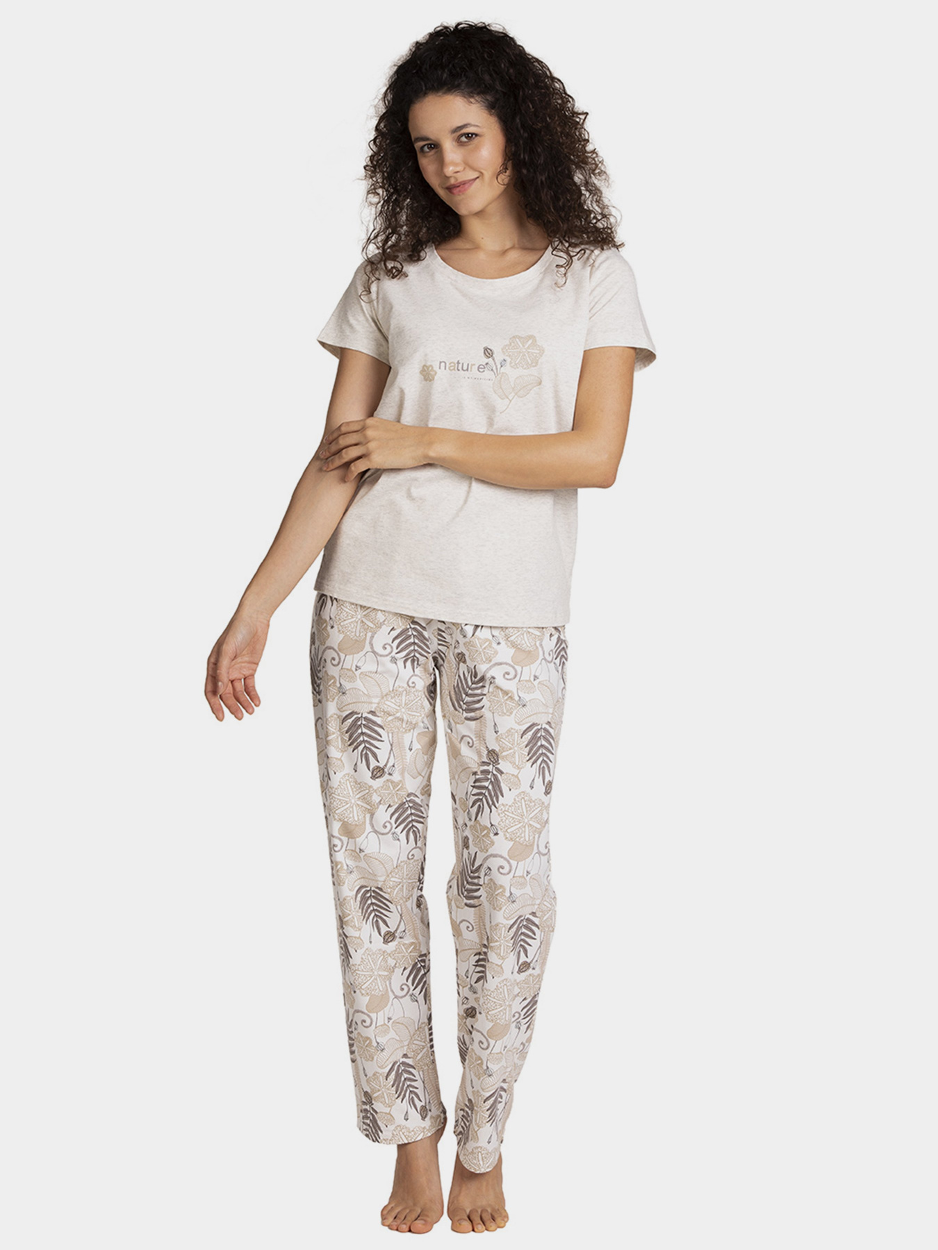 Пижама Lama модель 1395PY Піжама жіноча-mix принт Фото