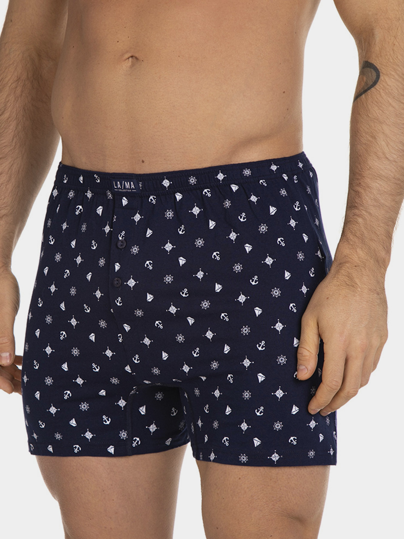 Трусы Lama модель 909BXEX Чоловічі боксерки-mix принт Фото