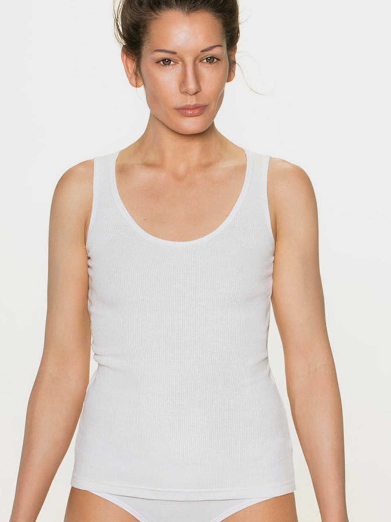 Майка для дому Lama модель 1178VE Жіноча майка-white Фото