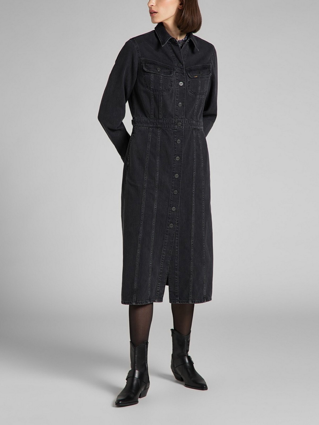 Сукня міді Lee модель L50LNECY Фото