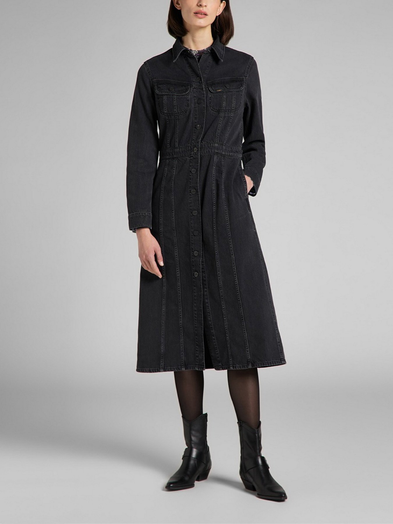 Платье миди Lee модель L50LNECY Фото