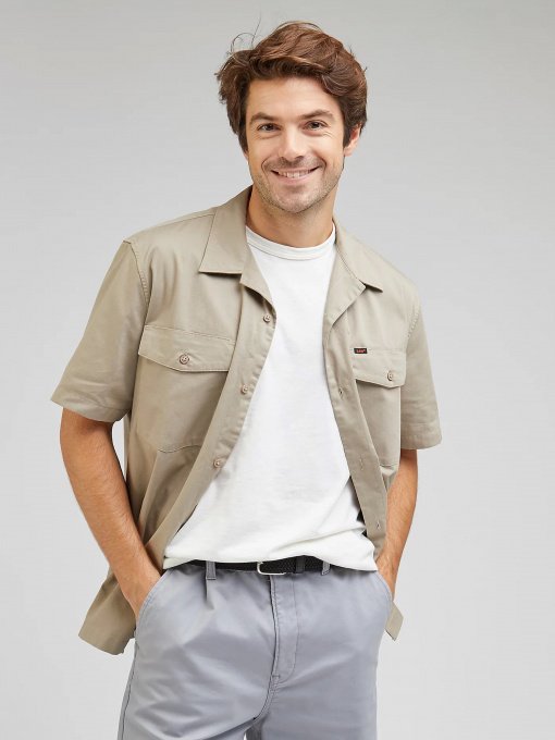 Рубашка повседневная Lee Double Pocket модель L68POMA24 Фото